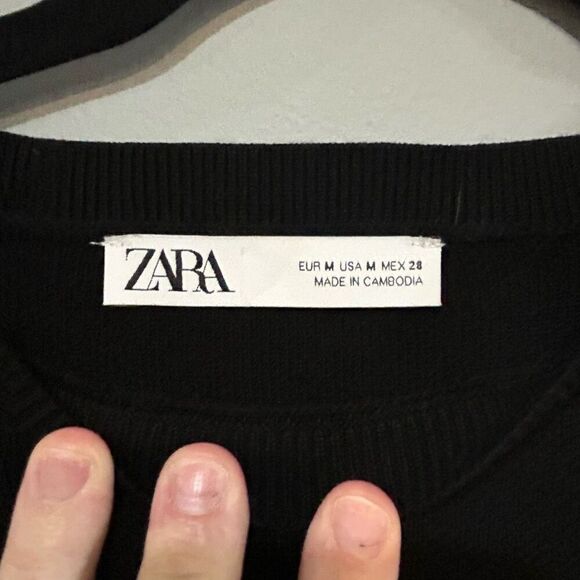 Zara black sweater dress or tunic size M - Picture 2 of 6